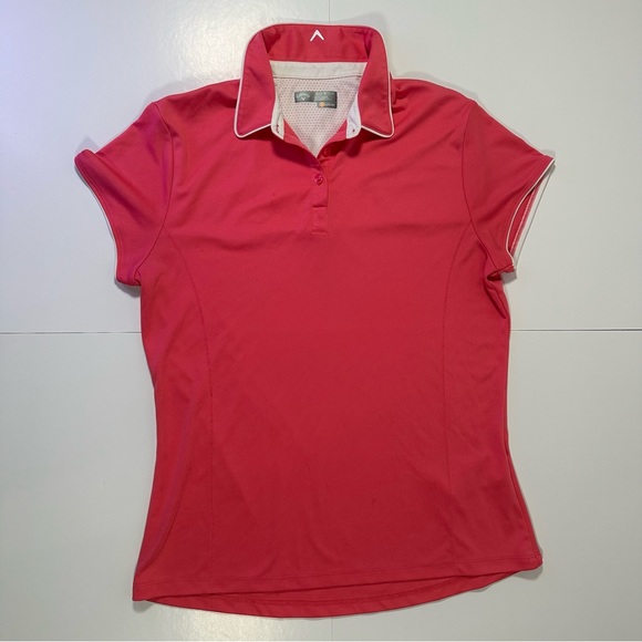 Callaway Tops - Callaway Opti-Dri Pink Golf Polo L